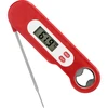 Elektronický kulinářský teploměr se skládací sondou (-50/+300℃), červený - 5 
