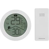 Elektronický teploměr značky Soens – kulatý, bílý, s bezdrátovým venkovním čidlem - 6 