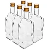 Klášterní láhev 500 ml, s uzávěrem, bílá - 6 ks - 2 