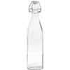 Láhev 1 l s hermetickým uzávěrem – hranatá ['láhev na alkohol', ' ozdobné láhve na alkohol', ' skleněná láhev na alkohol', ' láhve na domácí pálenku na svatbu', ' láhev na domácí likér', ' láhev na víno', ' láhve na víno', ' domácí likér']
