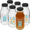 Láhev twist off 330 ml se šroubovacím uzávěrem fi43 a barevným potiskem - 6 ks ['láhev Kubuś', ' láhev pro děti', ' láhev s potiskem', ' láhev na šťávu', ' láhev na rajčatový protlak', ' láhev na sirup', ' láhev 330 ml', ' láhev se šroubovacím uzávěrem', ' láhev s klikem', ' láhev na smoothie']