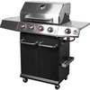 Plynový gril dragON BBQ101, 11,7 kW, černo-stříbrný - 3 