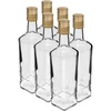 Principální láhev 500 ml s uzávěrem, 6 ks ['ozdobná láhev', ' láhev na vodku', ' láhev na alkohol', ' láhev na likér', ' ozdobné láhve']