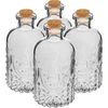 Sada lahviček s korky, 240 ml - 4 ks - 5 