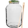 Sklenice 4 L, barevné víčko + vidlička nebo kleště ['sklenice', ' skleněná sklenice', ' skleněná nádoba', ' nádoba s víčkem', ' nádoba na nakládání okurek', ' nádoba na okurky', ' nádoba na likéry', ' sklenice na likéry', ' nádoba s kleštěmi', ' kleště na okurky', ' kuchyňské kleště']