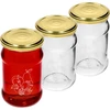 Sklenice TO 300ml s potiskem - mix ovoce a víčko fi66/4 - 3 ks ['sklenice s potiskem', ' ozdobné sklenice', ' sklenice s víčky', ' sklenice na zavařeniny', ' elegantní sklenice', ' sklenice na džemy', ' sklenice s potiskem', ' sklenice s grafikou', ' sklenice na zavařeniny', ' sklenice do spižírny', ' sklenice TO', ' sklenice twist-off']