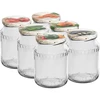 Sklenice TO 720 ml s barevným víčkem fi 82/6 - 6 ks ['sada sklenic', ' sklenice na džemy', ' sklenice na zavařeniny', ' sklenice na konzervy', ' sklenice s víčky', ' sklenice fi 82', ' sklenice s barevnými víčky', ' sklenice na zavařeniny', ' sklenice na zavařování', ' sklenice na maso', ' sklenice na zavařování', ' sklenice na pasterizaci', ' maso ve sklenici']