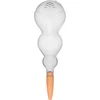Trojitá zavlažovací koule (tříkomorová), průhledná bezbarvá, s keramickou nožkou, 600 ml - 12 