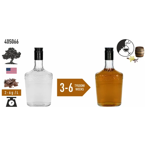 Americké dubové vločky, silně opékané, z bourbonových sudů, 50 g - 6