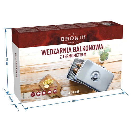 Balkonová udírna s teploměrem - 6