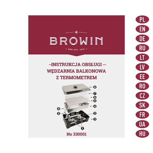 Balkonová udírna s teploměrem - 9