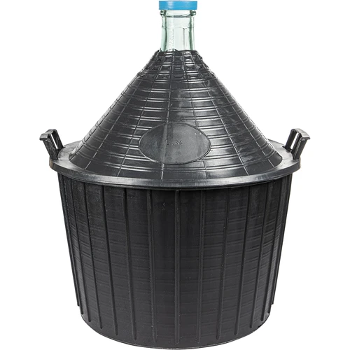 Balón na víno 54 L v plastovém koši