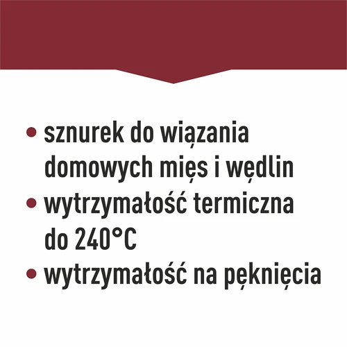 Bavlněné uzenářské nitě bílé (240°C) 55 m - 11