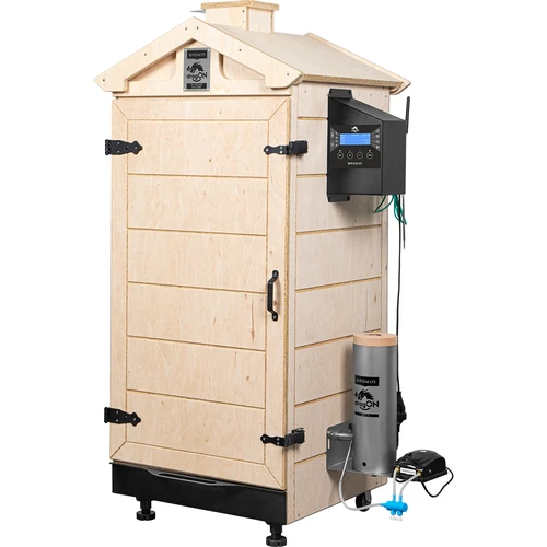 Bezrámová udírna dragON PLYWOOD NATURE s řídicí jednotkou Wi-Fi, 200 l - 2