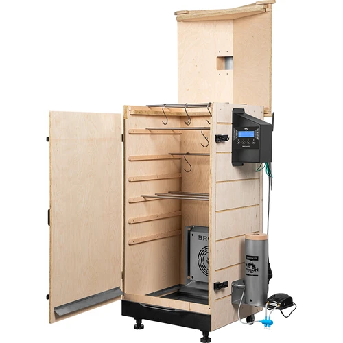 Bezrámová udírna dragON PLYWOOD NATURE s řídicí jednotkou Wi-Fi, 200 l - 3