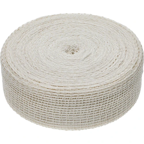 Bílá uzenářská síťka o rozměrech 12,5 cm x 50 m, s tepelnou odolností do 220°C