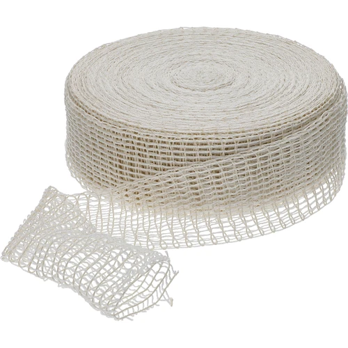 Bílá uzenářská síťka o rozměrech 12,5 cm x 50 m, s tepelnou odolností do 220°C - 2