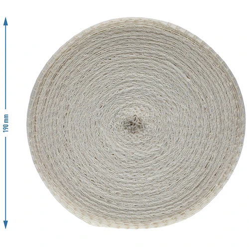 Bílá uzenářská síťka o rozměrech 12,5 cm x 50 m, s tepelnou odolností do 220°C - 4