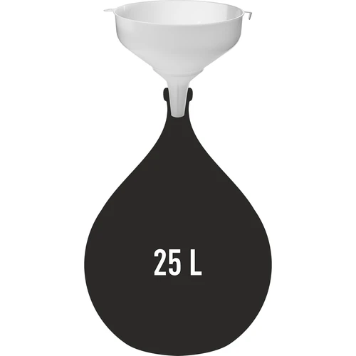 Bílý plastový trychtýř fi 25cm - 2