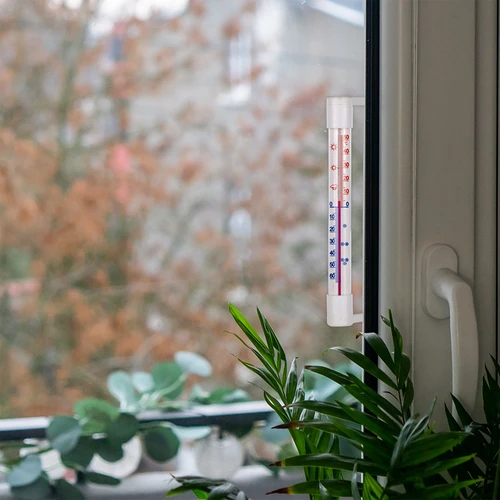 Bílý venkovní teploměr (-50°C do +50°C) 18cm - 7