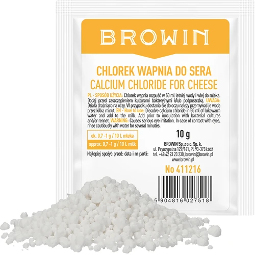Chlorid vápenatý pro sýr, 10 g - 2