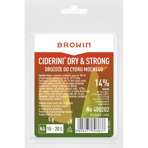 Ciderové kvasnice Ciderini Strong, 5 g