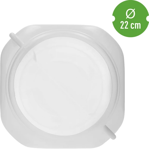 Čtvercový sud na 30 L, bílý, s úchyty, Sterk - 5