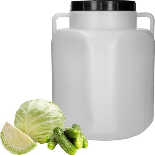 Čtvercový sud na 50 L, bílý, s úchyty 50 L - 3