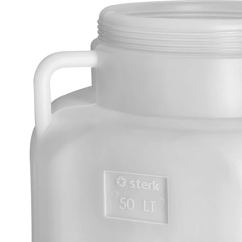 Čtvercový sud na 50 L, bílý, s úchyty 50 L - 8