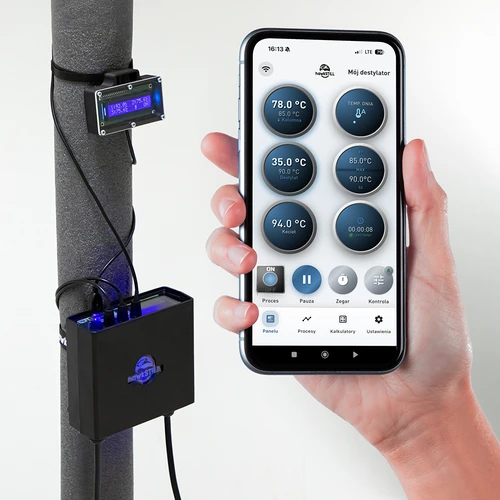 Destilační sada hawkSTILL „Studené prsty” 60 L + systém Wi‑Fi IQ s LCD displejem - 3