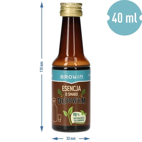 Dubová esence s přírodním aromatem a extraktem – 40 ml, na 4 l - 8
