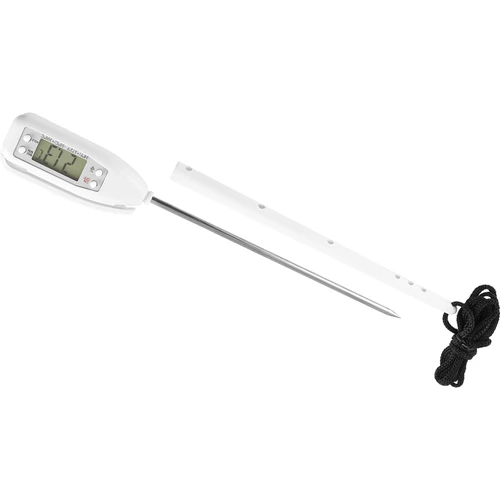 Elektronický kuchyňský teploměr (-50°C do +300°C) s pouzdrem, bílý