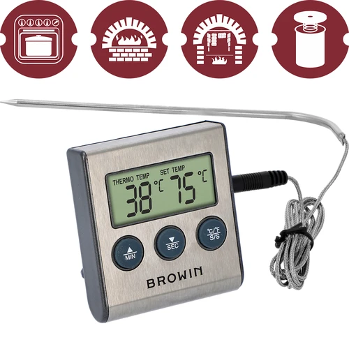 Elektronický kuchyňský teploměr s sondou (0°C do 250°C) - 2