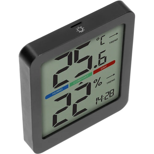 Elektronický pokojový teploměr, černý - 4