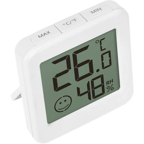 Elektronický teploměr s indikátorem komfortu, bílý - 4