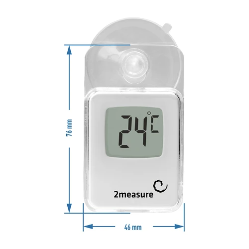 Elektronický teploměr s přísavkou (-20°C až +50°C) - 3