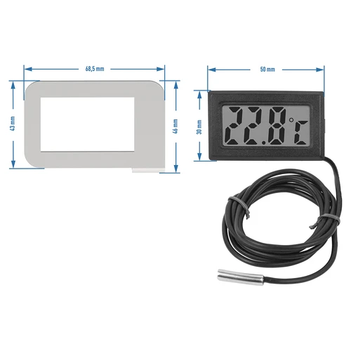 Elektronický teploměr v rámečku - pro destilátory (-50°C do +110°C) - 3