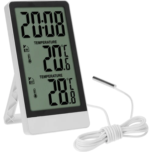 Elektronický teploměr značky Soens – se sondou, bílý