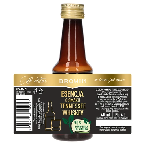 Esence s příchutí Tennessee whiskey na 4 l – 40 ml - 7