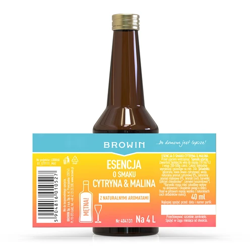 Esence s citronovo-malinovou příchutí - 40 ml, na 4L - 4