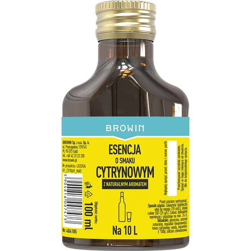 Esence s citronovou příchutí s přírodním aroma na 10 L - 100 ml
