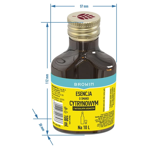 Esence s citronovou příchutí s přírodním aroma na 10 L - 100 ml - 6