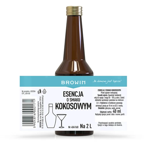 Esence s kokosovou příchutí na 2 L - 40 ml - 5