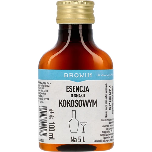 Esence s kokosovou příchutí, na 5 L - 100 ml