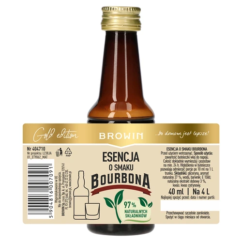 Esence s příchutí bourbonu na 4 l, 40 ml - 5