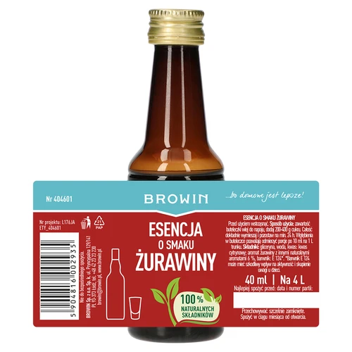 Esence s příchutí brusinky na 4 l – 40 ml - 5