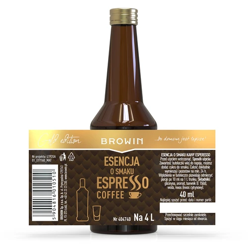 Esence s příchutí espressa, na 4 l, 40 ml - 4