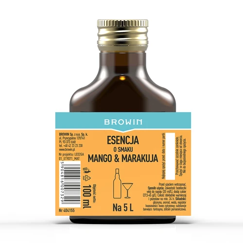 Esence s příchutí mango & marakuja na 5 L, 100 ml - 4