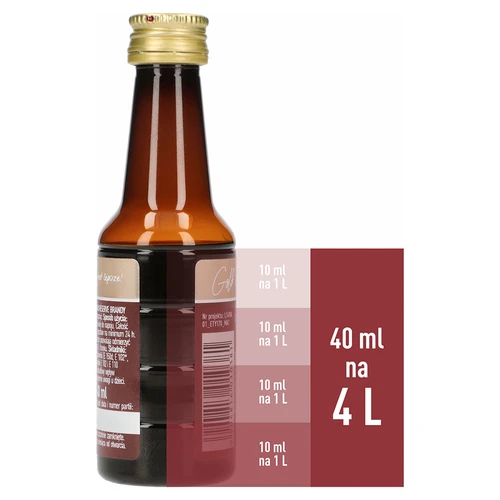 Esence s příchutí Reserve Brandy, 40 ml, na 4 l - 5