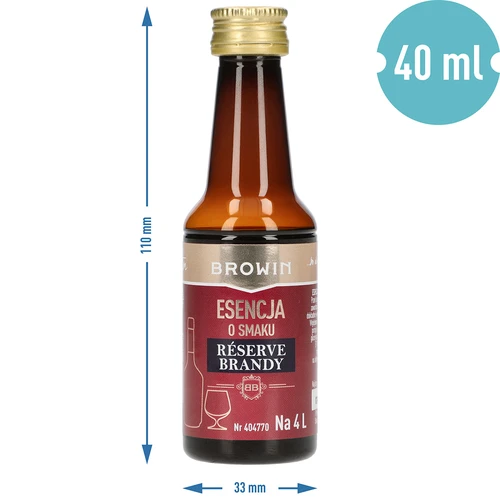 Esence s příchutí Reserve Brandy, 40 ml, na 4 l - 7